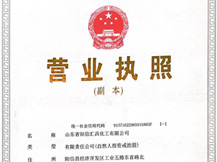 陽信匯昌化工 營業執照